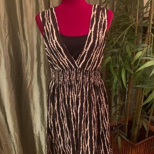 Dress by Alfani, P/S size, kind of tiger stripping, floucy material, flirty